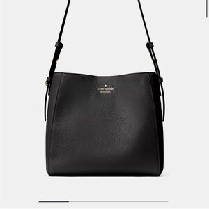 Kate Spade Black Pebbled Leather Shoulder Bag